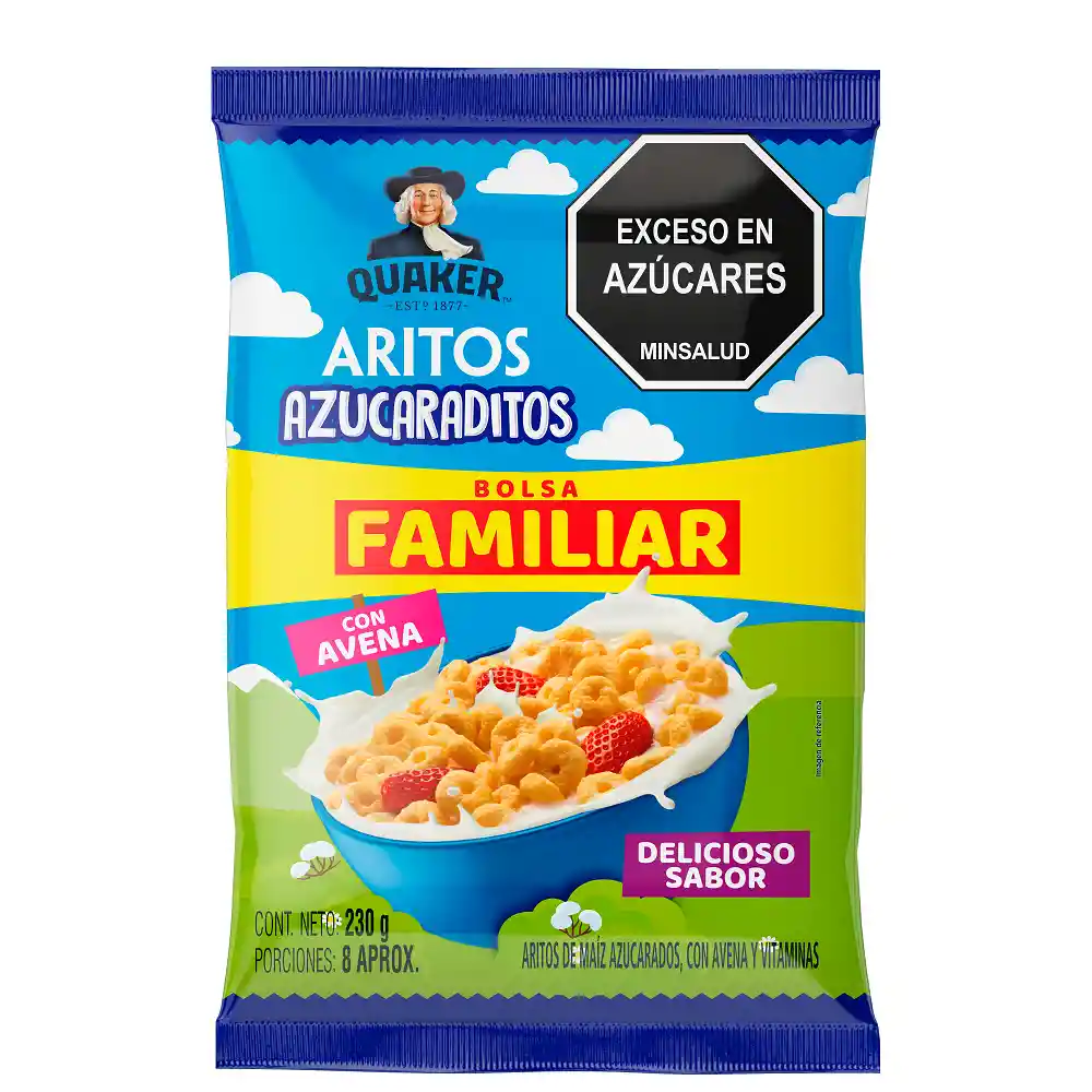 Aritos Quaker Azucaraditos 230G