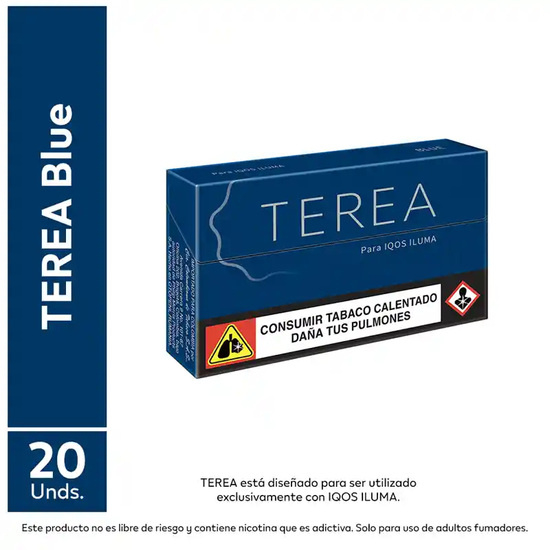 Terea Cigarrillo Blue Cajetilla