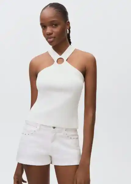 Top Elena2 Offwhite Talla 19 Teen Niñas Mango