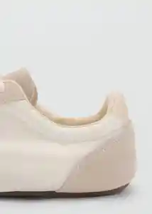 Tenis Deportiva Flat Blanco Talla 38 Mujer Mango