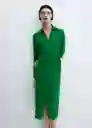 Vestido Bilma6 Verde Talla S Mujer Mango