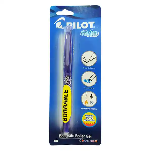 Pilot Bolígrafo Frixion Azul Borrable Blíster