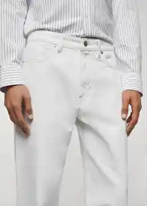 Jean Sam Offwhite Talla 46 Hombre Mango