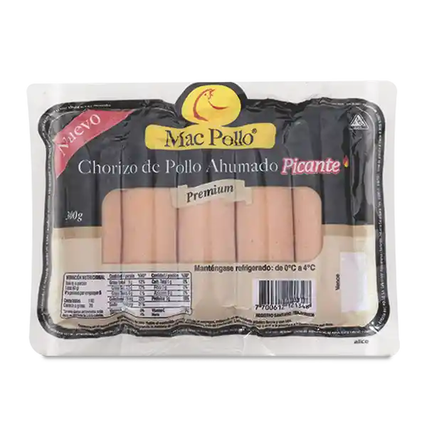   Mac Pollo  Chorizo De Pollo Ahumado Picante  