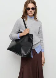 Saco Jersey Seedsun Gris Talla S Mujer Mango