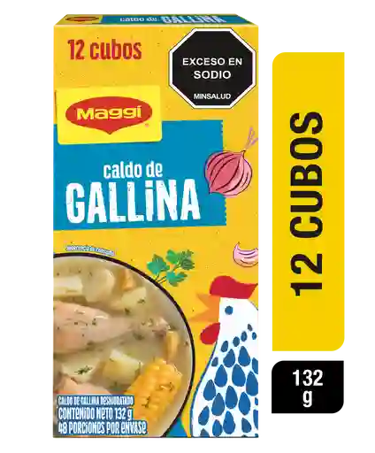Caldo de Gallina MAGGI x 12 cubos x 132g