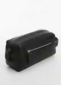 Bolso Toiletxs Negro Talla 99 Hombre Mango