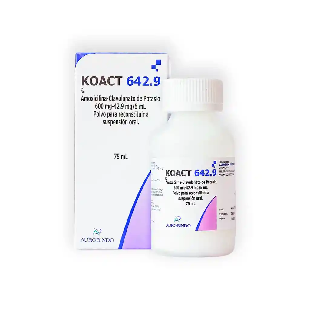 Koact Suspensión Oral (600 mg / 42.9 mg)