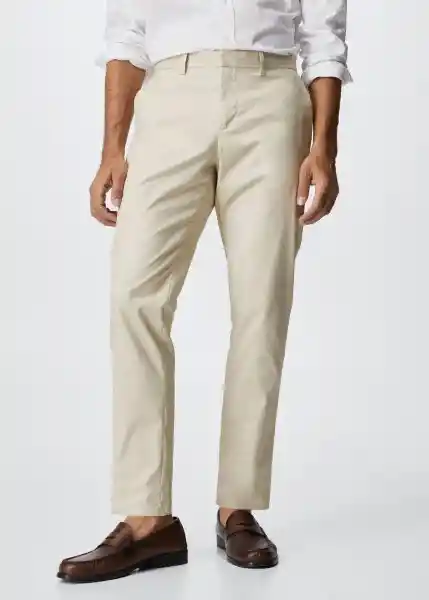 Pantalón Derry Piedra Talla 46 Hombre Mango