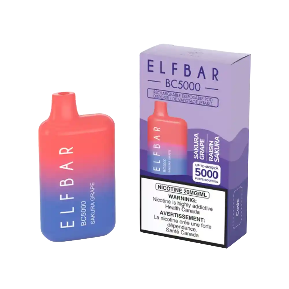 Elfbar Vaporizador Sakura Grape Recargable BC5000 
