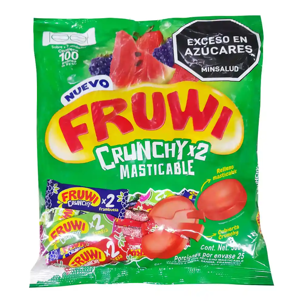 Caramelo Fruwy Crunchy Masticable