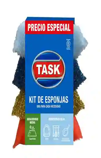 Pack Esponjas X4 Inox Delicada P Task 1050467