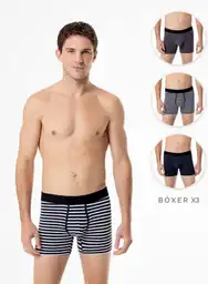Boxer Ajustado Pqt Hombre M-surtido
