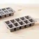 Cubeta Hielo en Silicona Gris Ambiente Gourmet