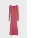 Vestido Areniza Fucsia Talla L Mujer Mango