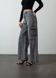 Jean Gaby Gris Husky Talla10 Mujer 491G373 Naf Naf
