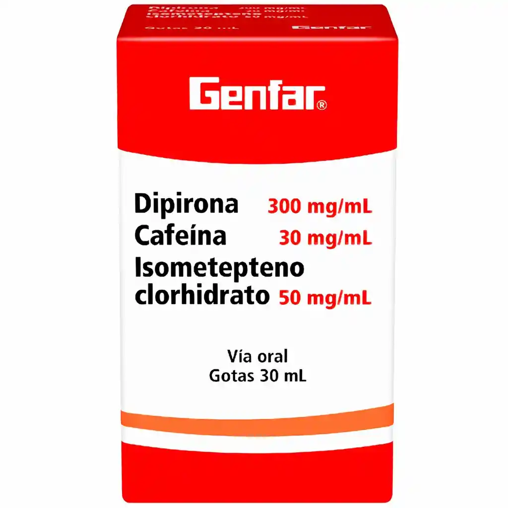 Genfar +Isometepteno+Cafeina 30 Ml