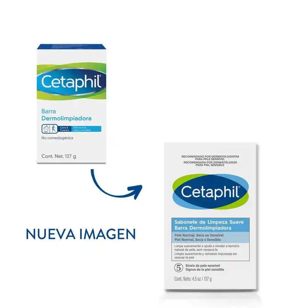 Cetaphil Barra Dermolimpiadora para Piel Normal Seca a Sensible