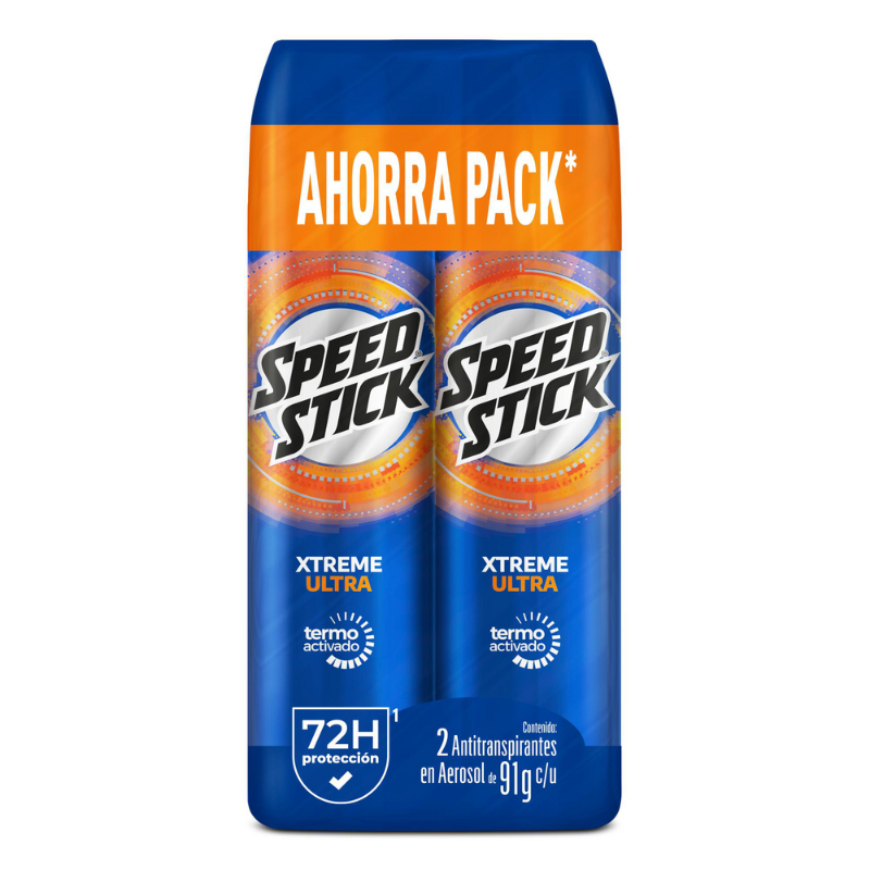 Desodorante Hombre Speed Stick Xtreme Ultra Spray 91 g x 2