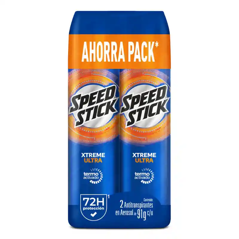 Desodorante Hombre Speed Stick Xtreme Ultra Spray 91 g x 2