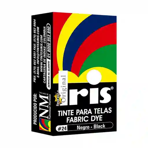 Iris Tinta para Tela Tono #24 Negro