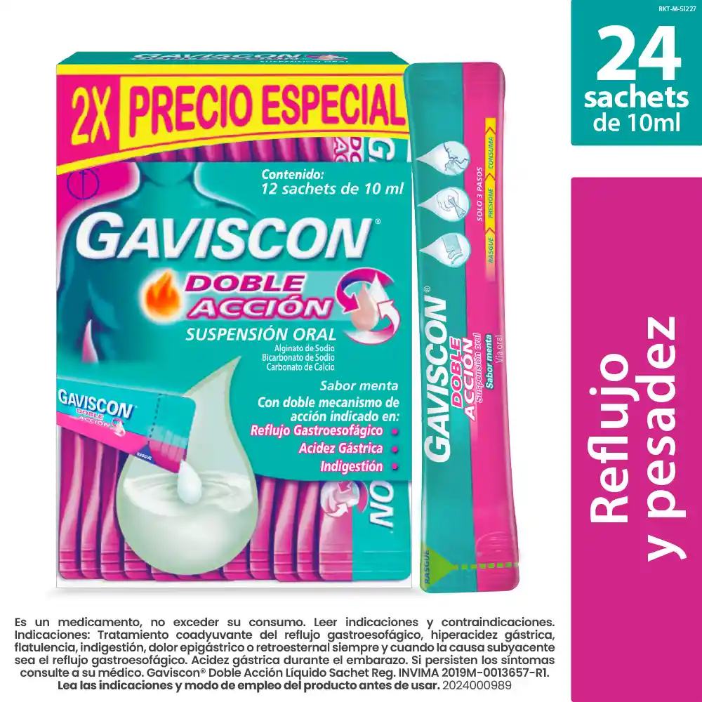 Gaviscon Sachet Doble Acción