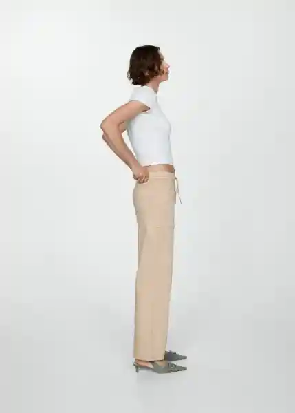 Pantalón Suki Arena Talla S Mujer Mango