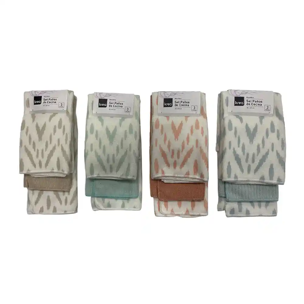 Set 3 Paños Microfibra Diseño