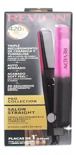 Revlon Alaciadora de Cerámica Salon Straight Dual Tone Rosa