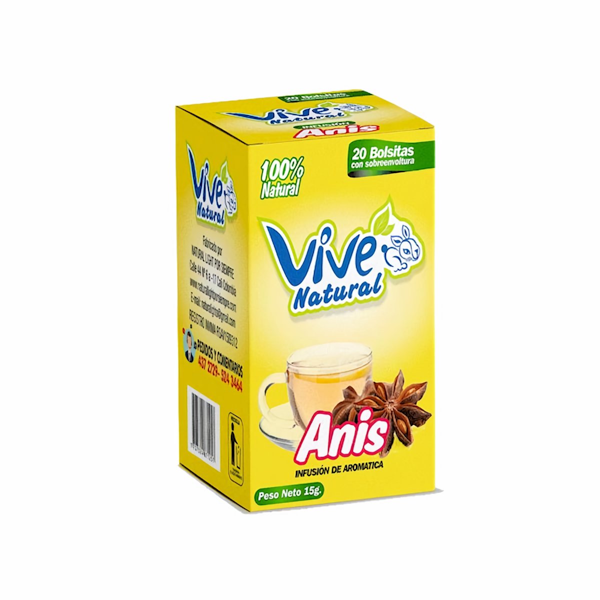 Vive Natural Infusión de Aromática de Anís 15 g