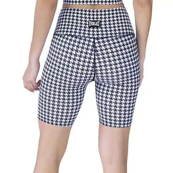 Pantaloneta Houndstooth Blanco y Negro Talla L Everlast