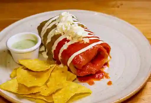 Chimichanga con Carne de Res y Tocino