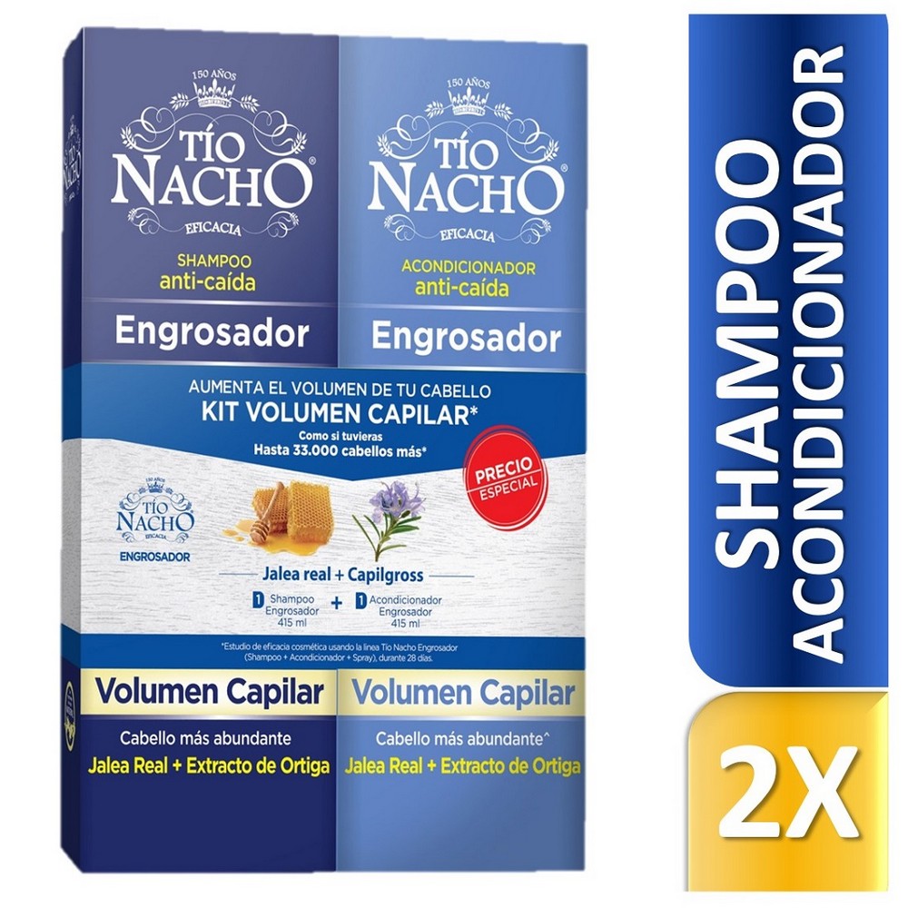 Tio Nacho Shampoo y Acondicionador Engrosador 415 ml
