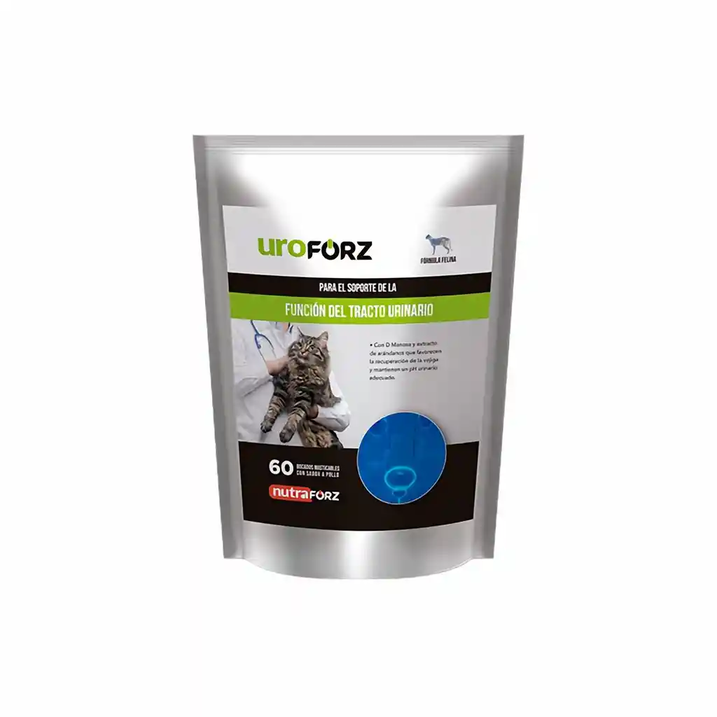 Uroforz Formula para el Tracto Urinario en Gatos Sabor a Pollo