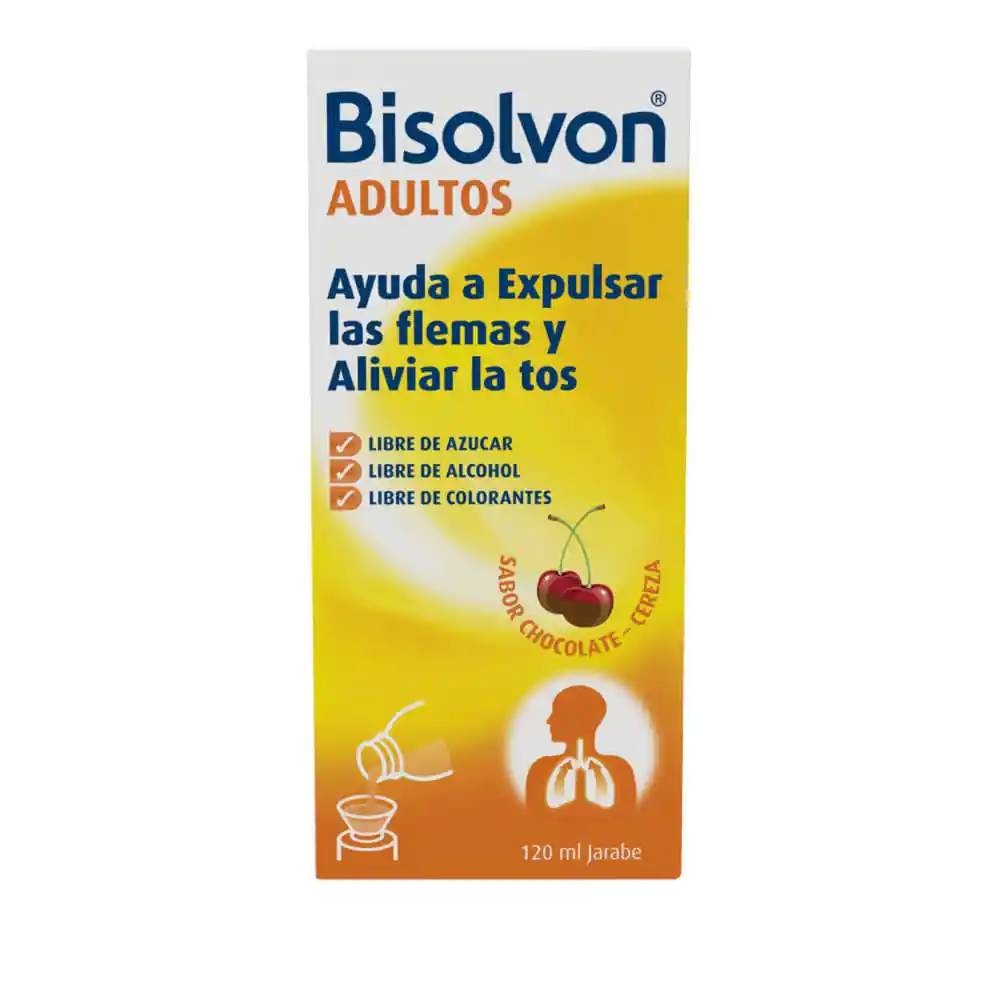 Bisolvon Jarabe para Adultos con Sabor a Cereza (8 mg)