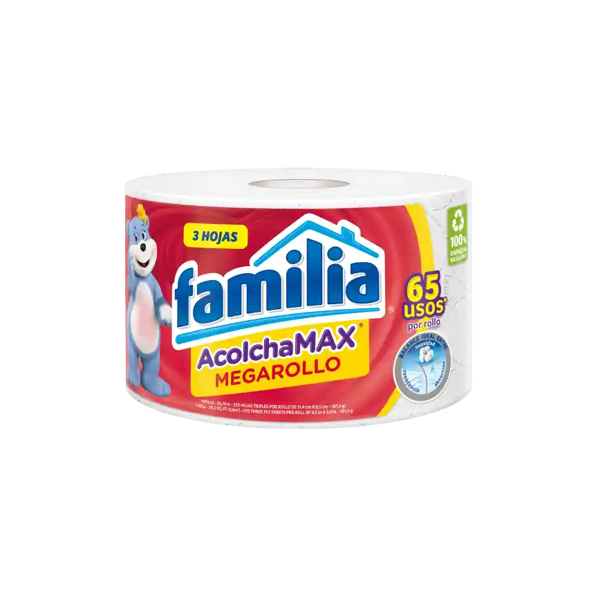 Familia Papel Higiénico Acolchamax Megarollo