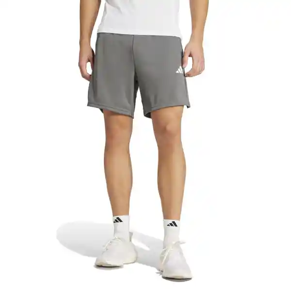 Adidas Short Para Hombre Gris Talla M