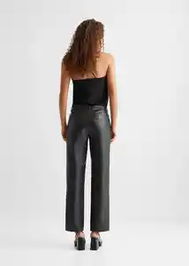 Pantalón Street Negro Talla 20 Teen Niñas Mango