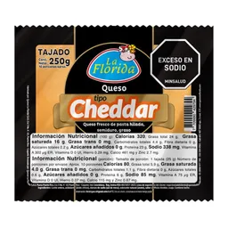 Queso Tipo Cheddar La Florida Taj *250gr