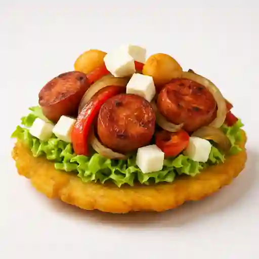 Patacón con Butifarra