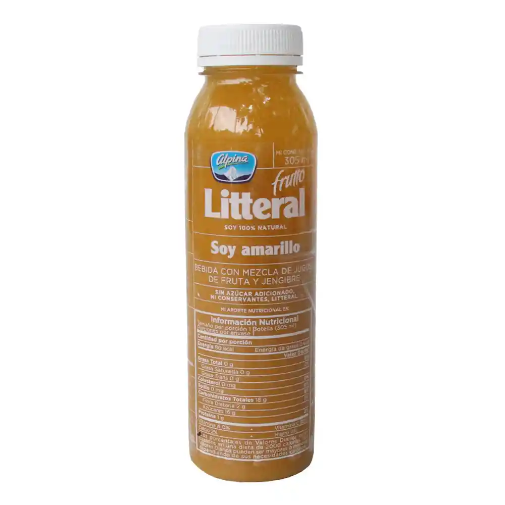 Frutto Litteral Bebida Natural Soy Amarillo