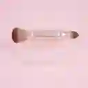 Brocha Maquillaje Retráctil de Doble Punta Serie Dorada Miniso