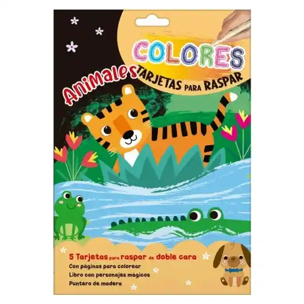 Colores Tarjetas Para Raspar Animales