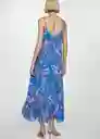 Vestido Sleepy Azul Talla L Mujer Mango