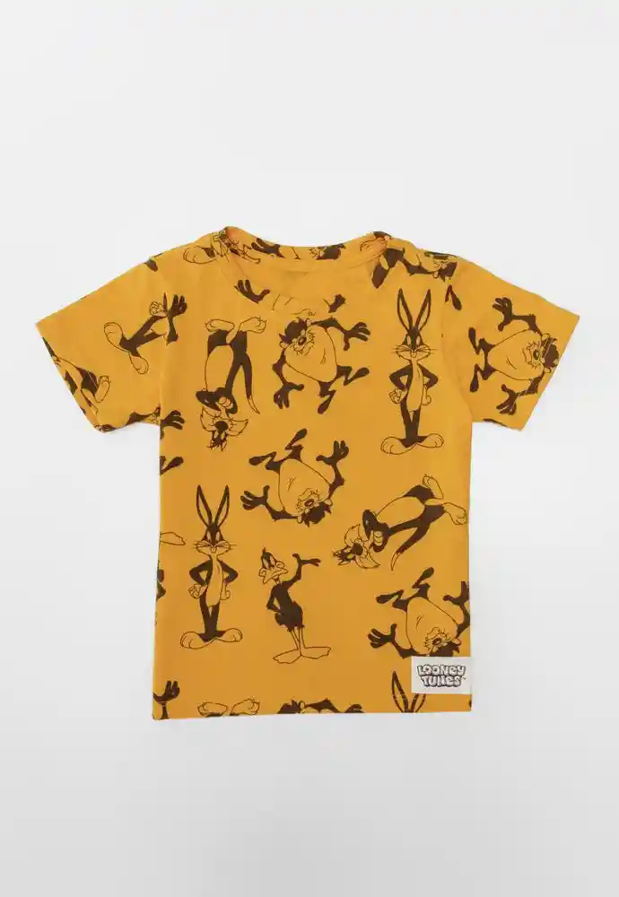 Camiseta Manga Corta 4t-mostaza