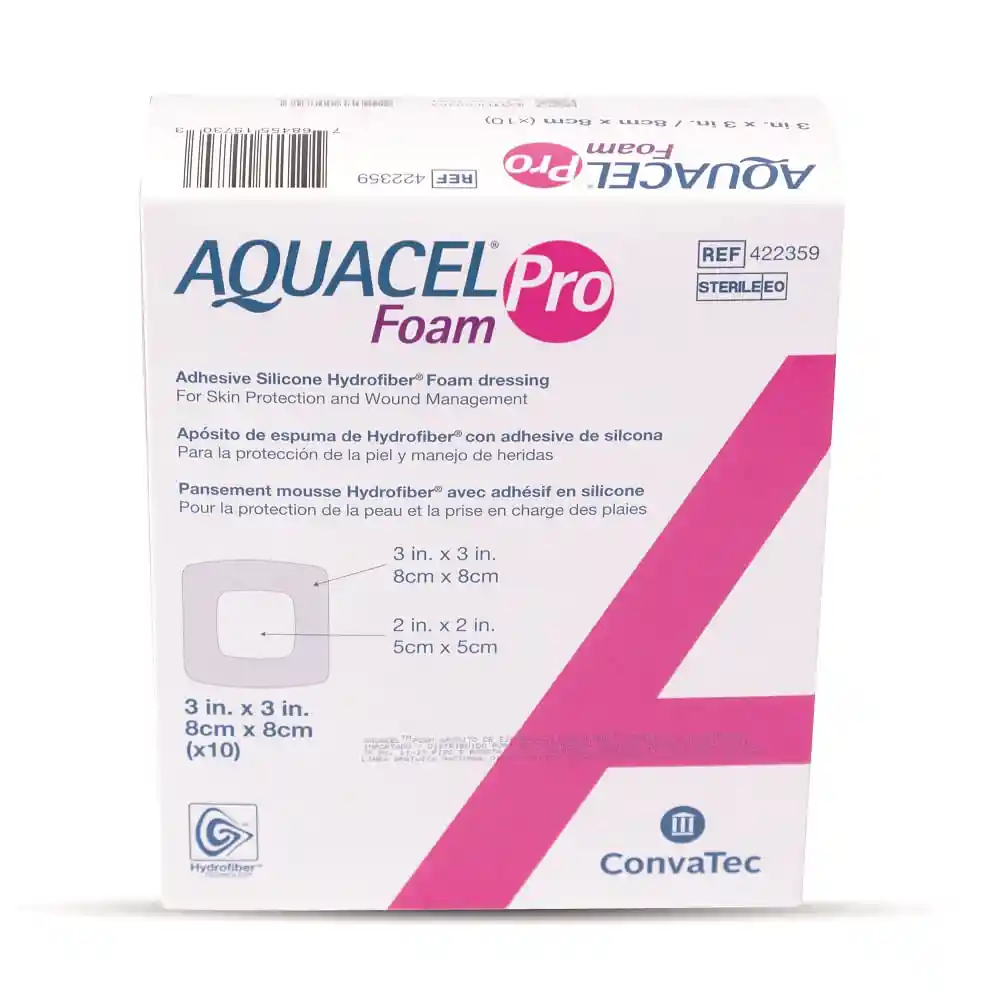 Aposito Espuma Aquacel Pro Hydrofiber 8 X 8 Cm