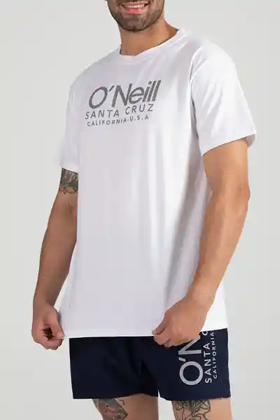 ONeill Camiseta Classic Cali Original Masculina Blanco Talla S