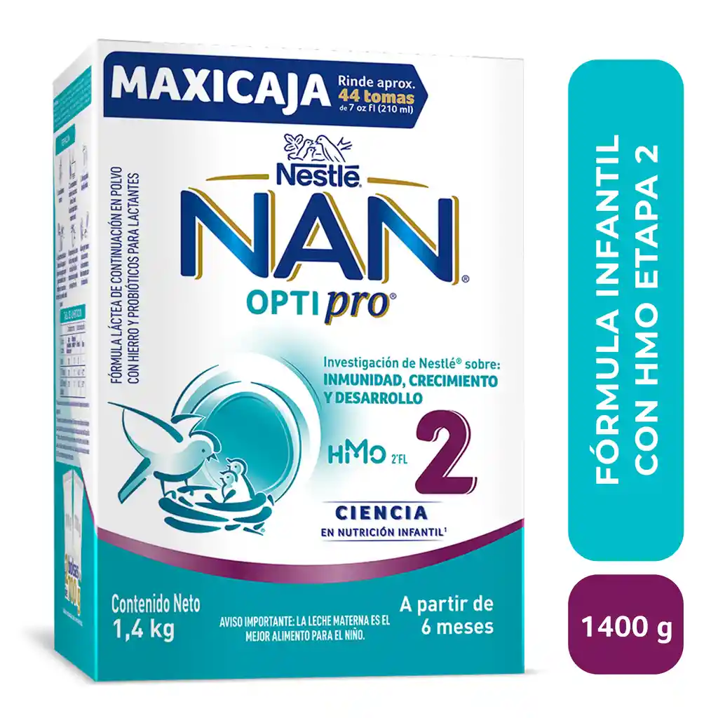 Fórmula infantil NAN OPTIPRO Etapa 2 x 1400g