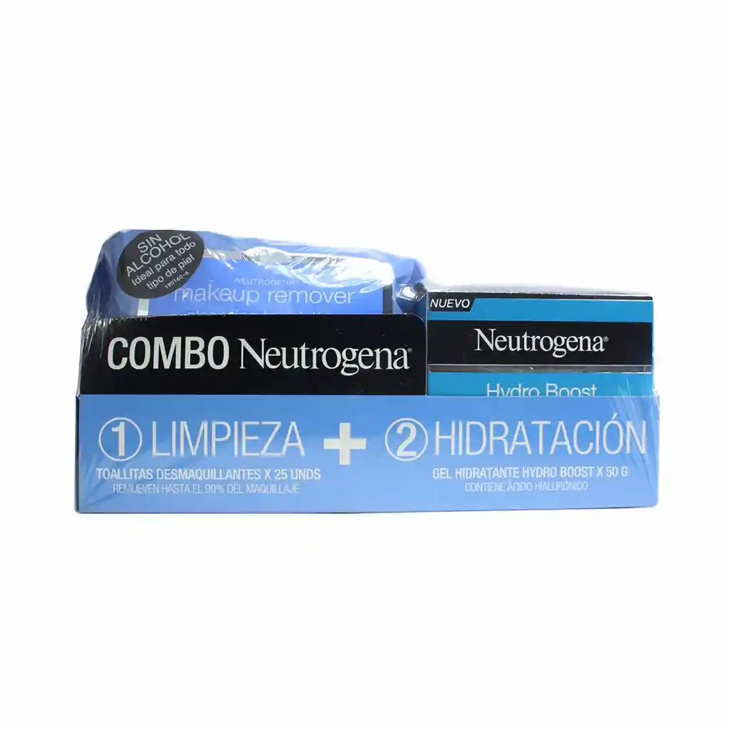 Neutrogena Combo Toallitas Desmaquillantes y Crema Hidratante