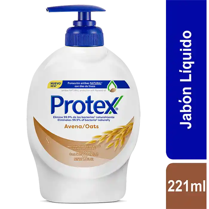 Jabón Liquido Manos Protex Avena 221Ml